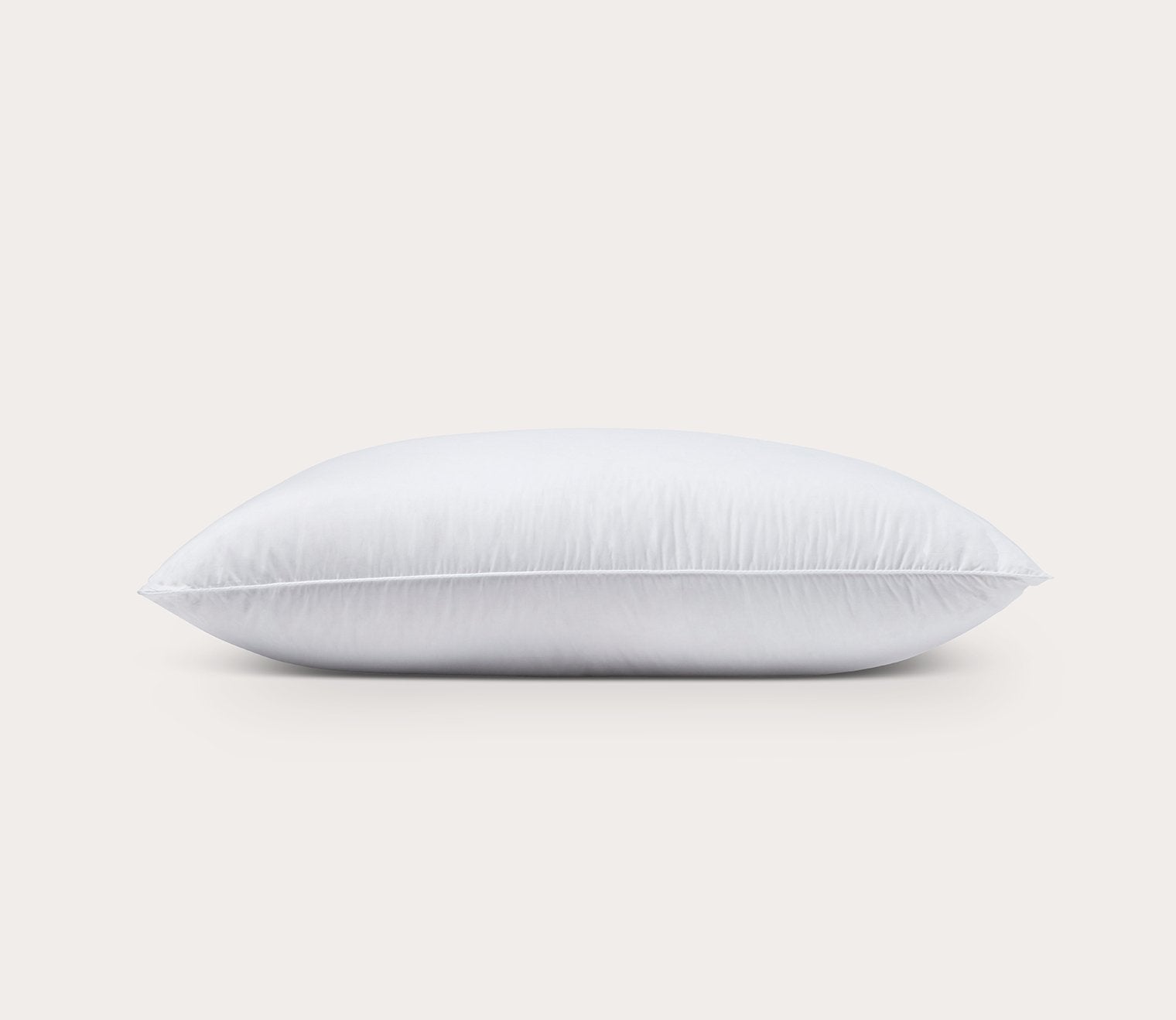 100% White Down Pillow with Cotton Cover
