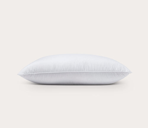 100% White Down Pillow with Cotton Cover