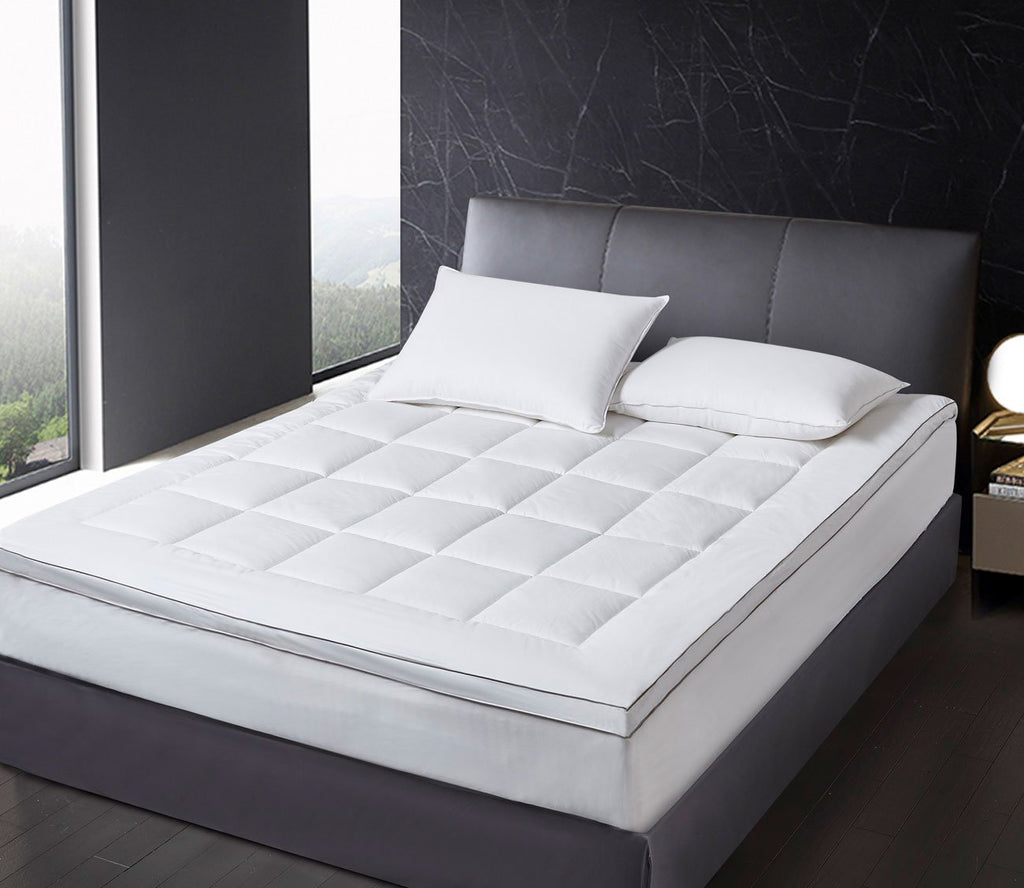 3-Inch White Down Fiber Top Featherbed Topper