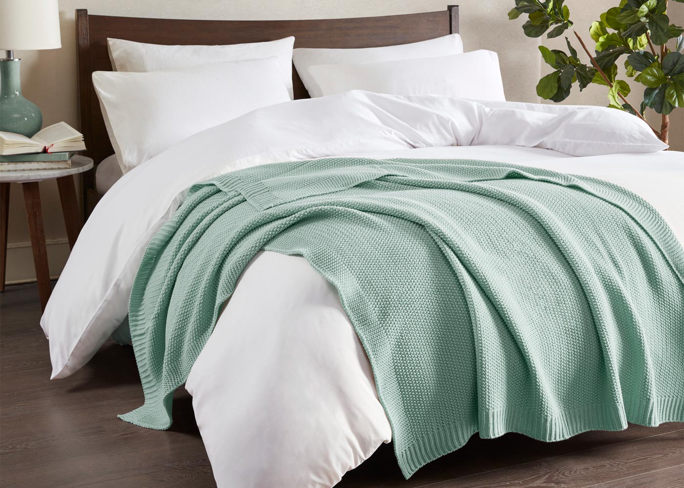 Bree Knit Throw Blanket in 4 Colors