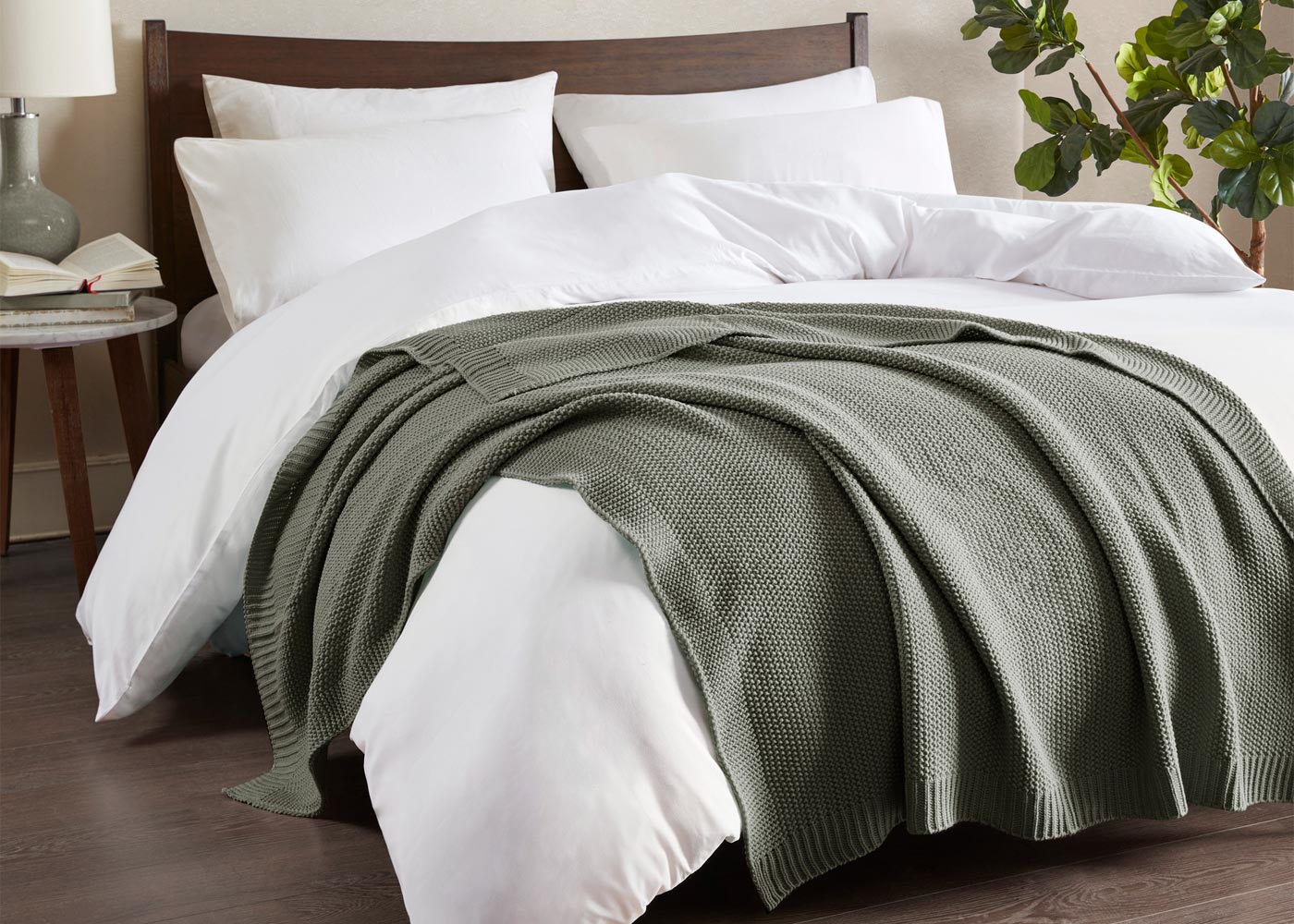 Bree Knit Throw Blanket in 4 Colors