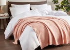 Acrylic Knit Throw Blanket in Four Colors