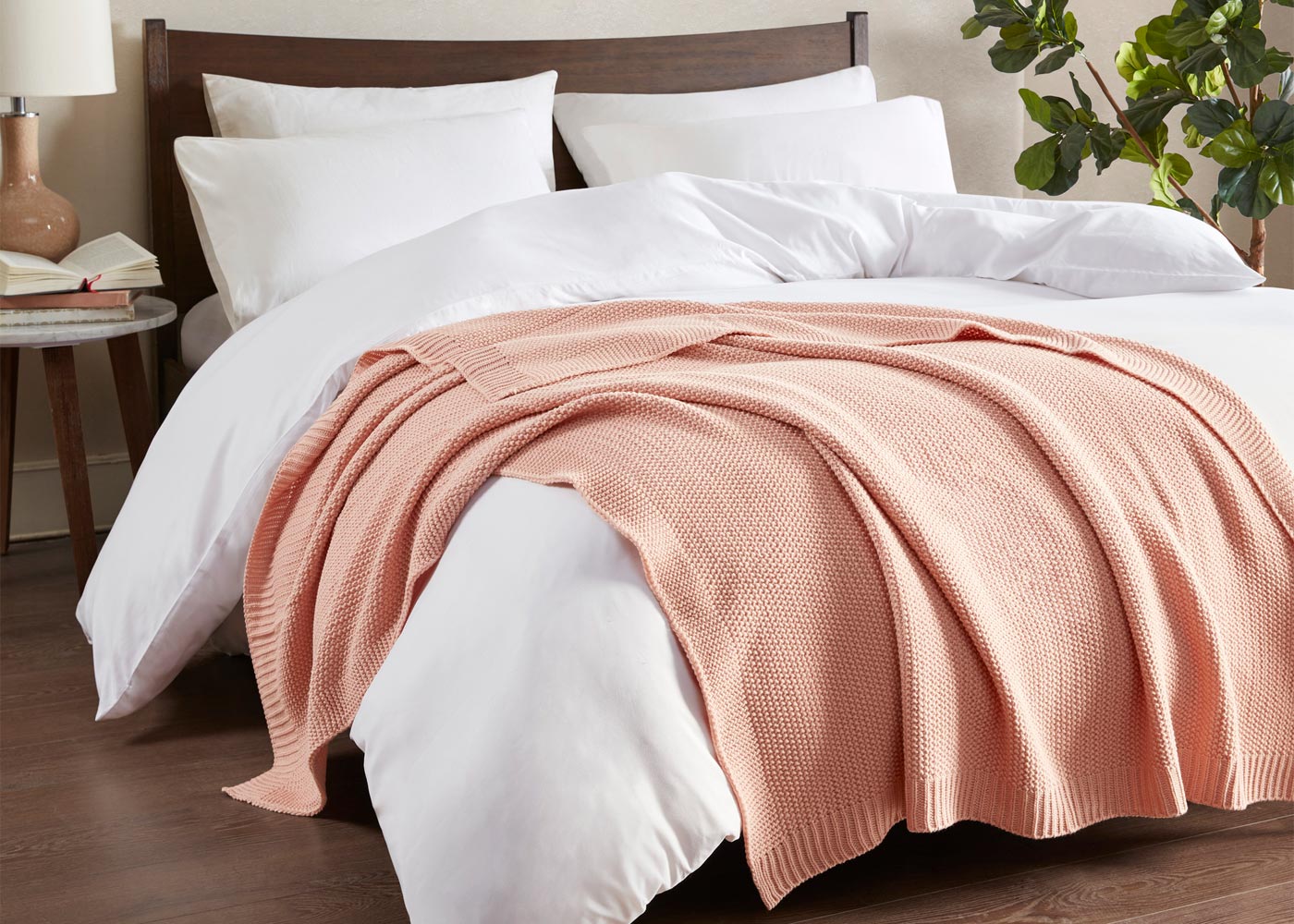 Bree Knit Throw Blanket in 4 Colors