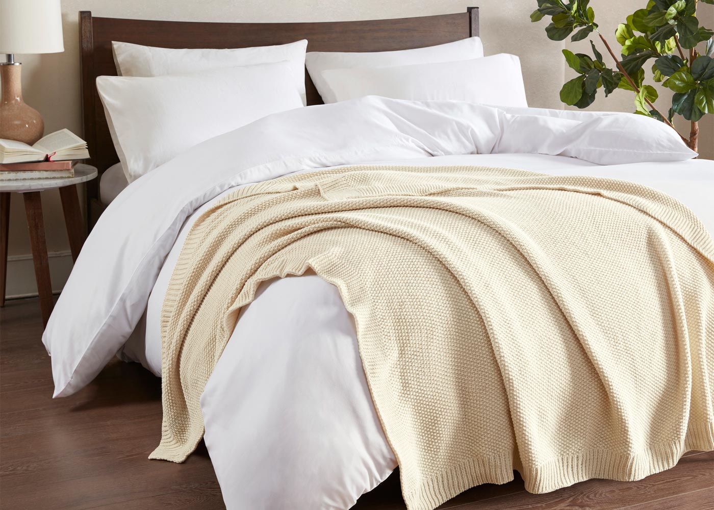 Bree Knit Throw Blanket in 4 Colors