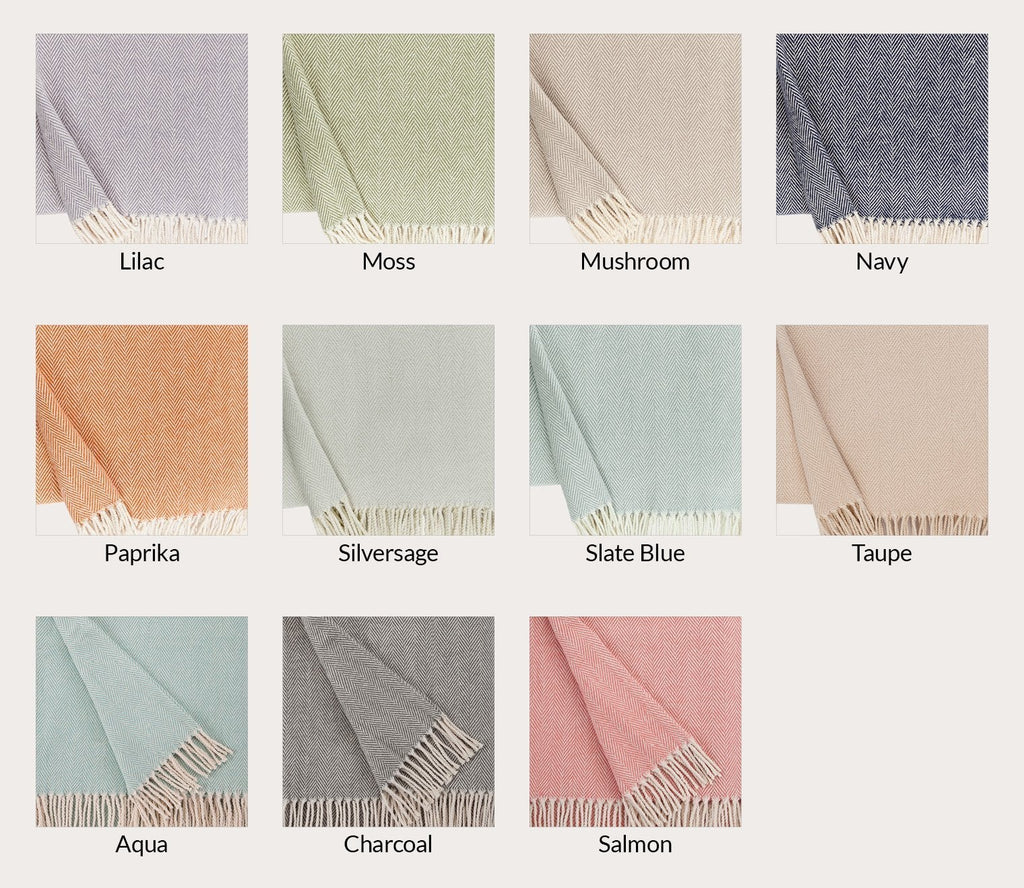 Celine Cotton Throw Blanket in 14 Colors
