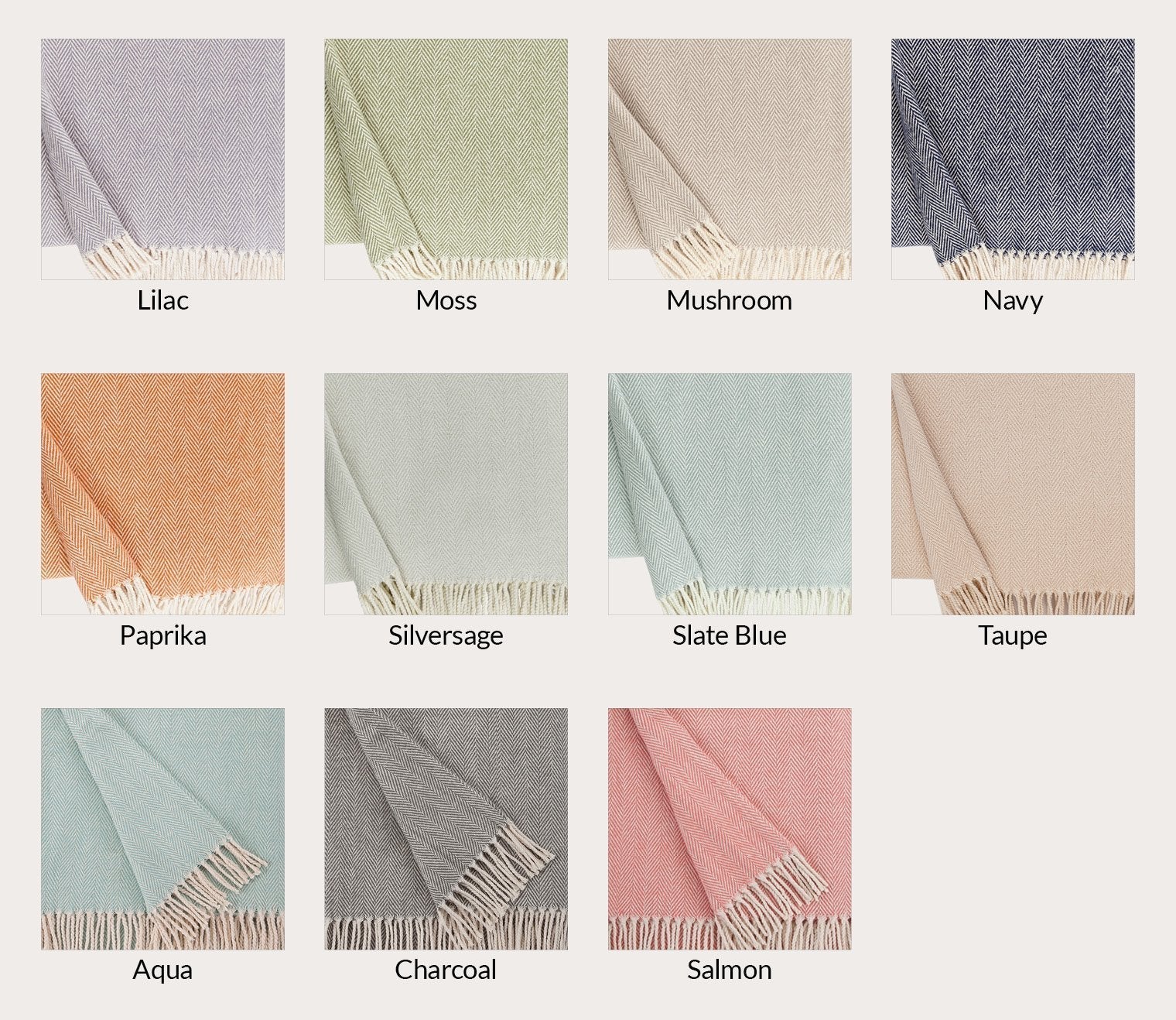 Celine Cotton Throw Blanket in 14 Colors