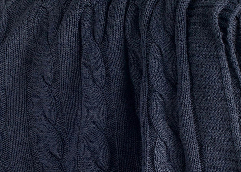 Cable Knit Throw Blanket in 6 Colors