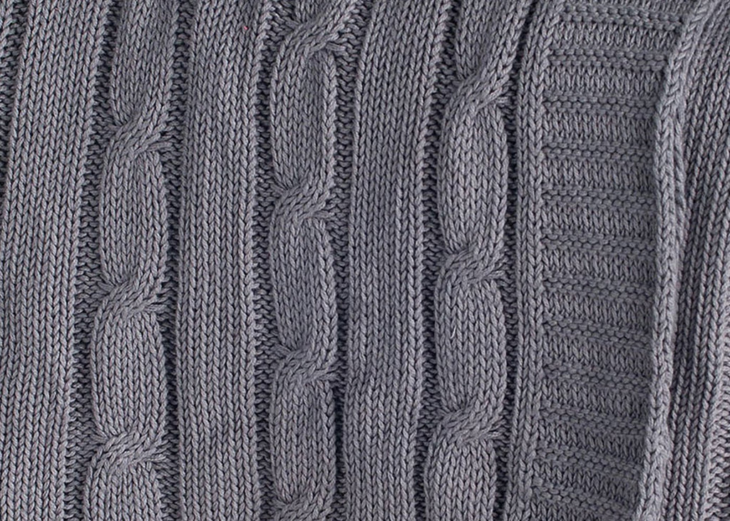 Cable Knit Throw Blanket in 6 Colors