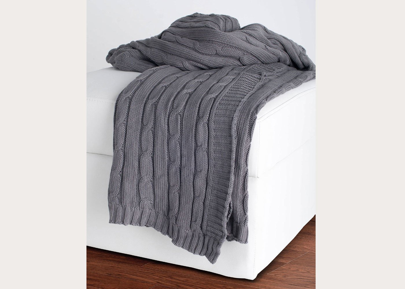 Cable Knit Throw Blanket in 6 Colors