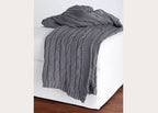Cable Knit Throw Blanket in 6 Colors