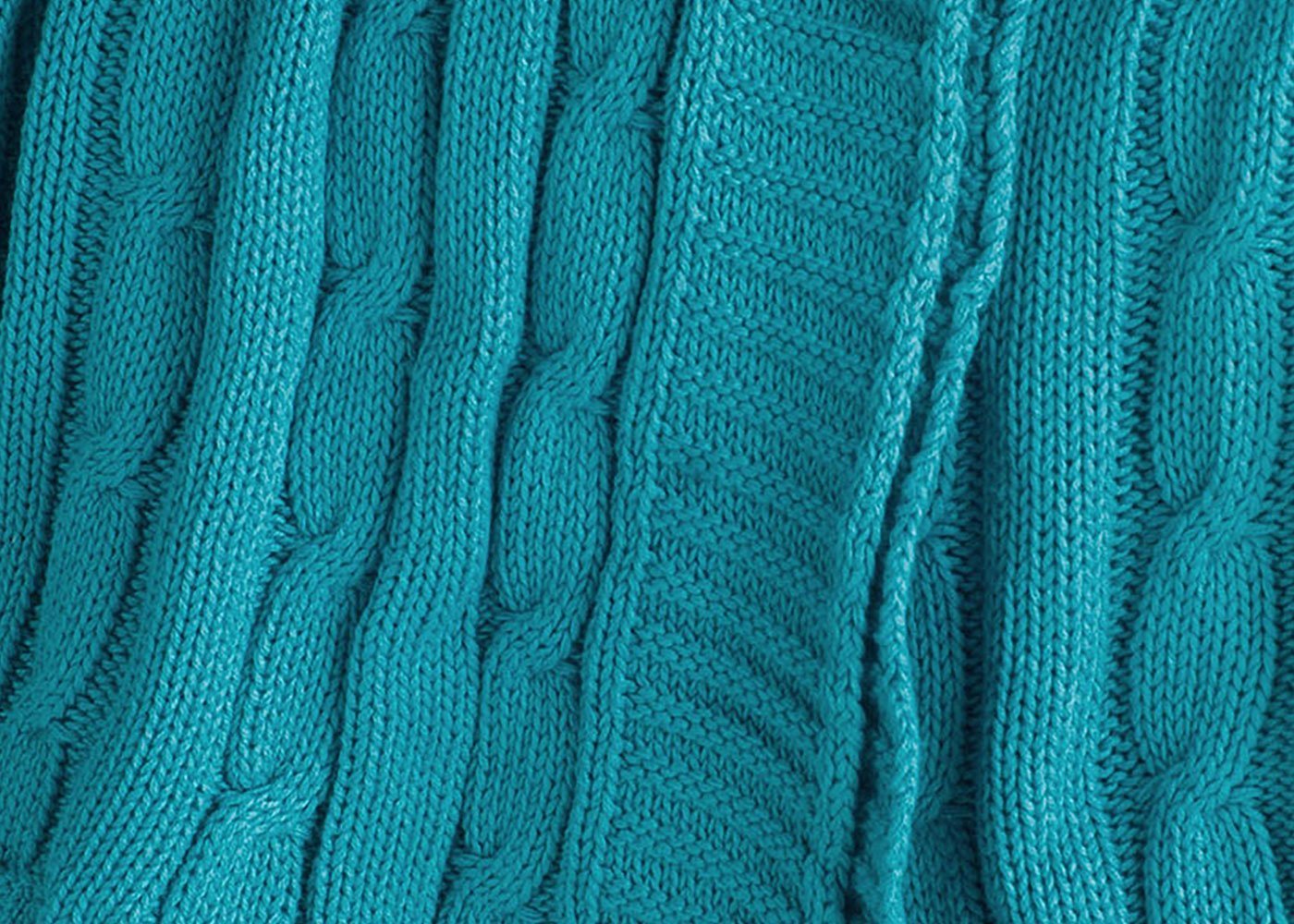Cable Knit Throw Blanket in 6 Colors