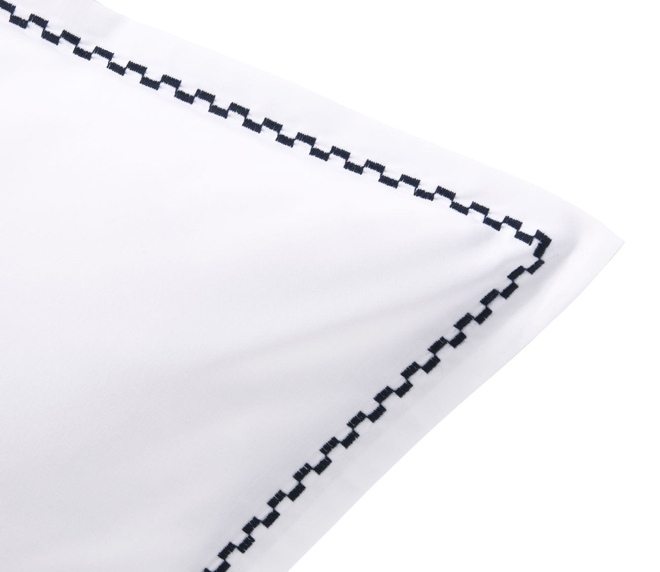 Embroidered Extra-Long-Staple Cotton Percale Pillowcase