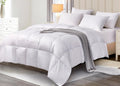 All Season White Down Fiber Comforter Light to Medium Warmth