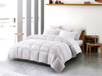 All Season White Down Fiber Comforter Medium Warmth