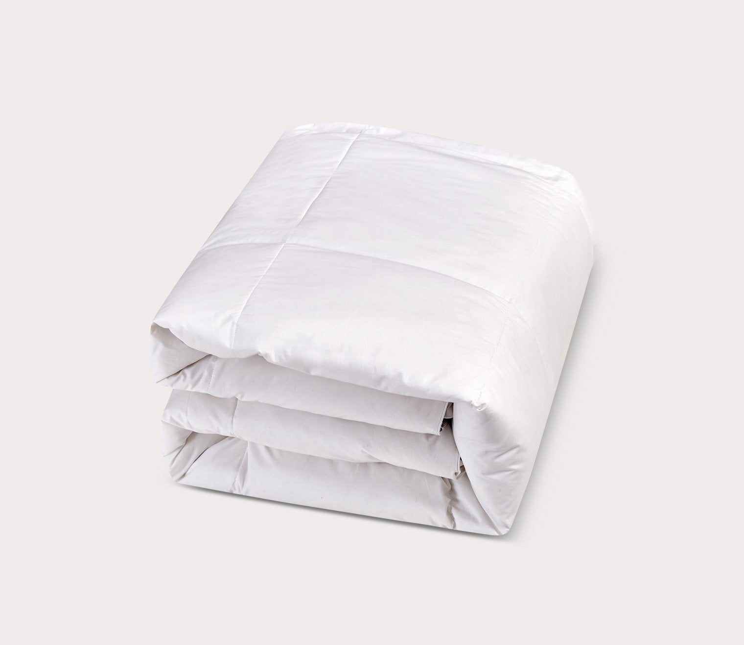 All Season White Goose Feather and Down Fiber Comforter