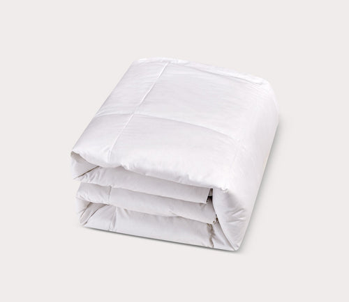 All Season White Goose Feather and Down Fiber Comforter