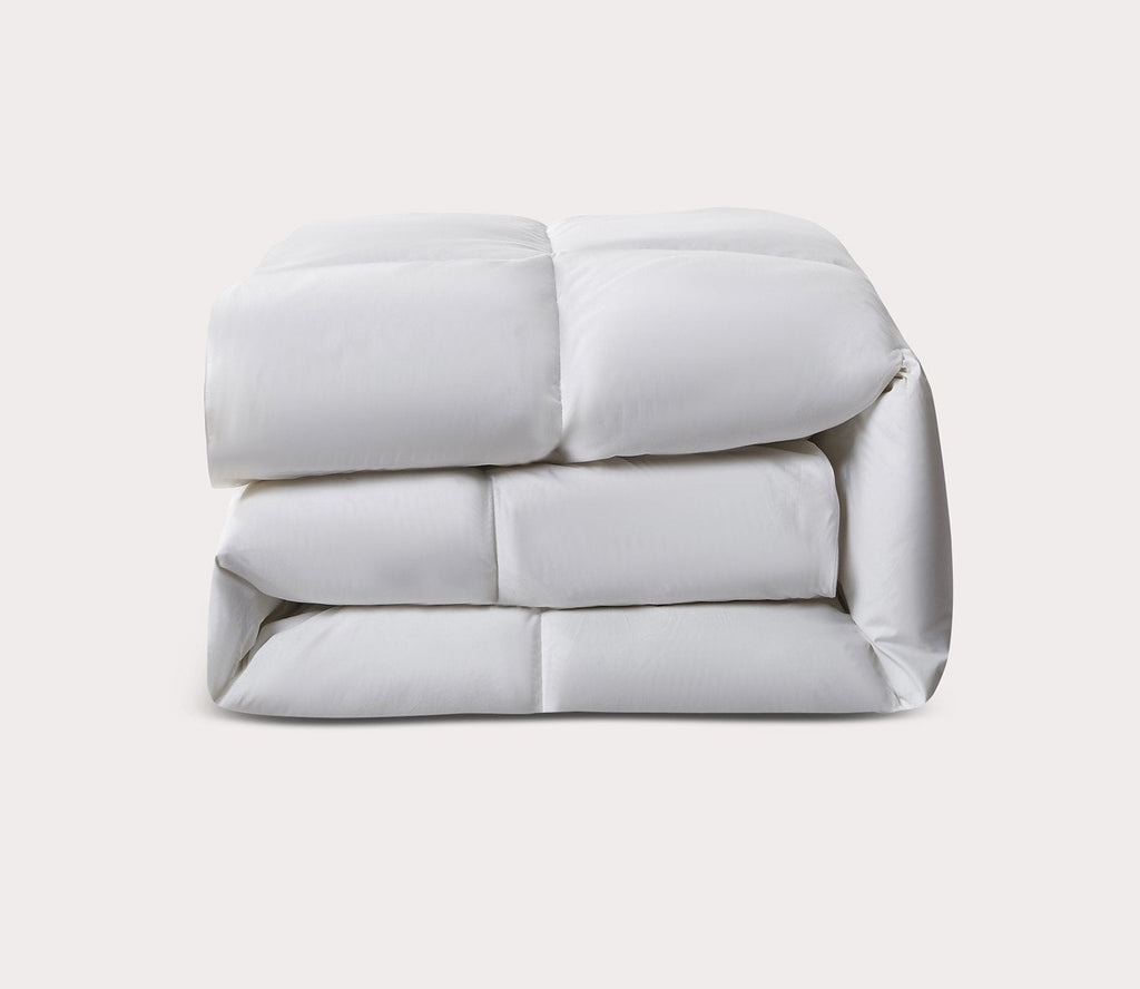 All Season White Goose Feather and Down Fiber Comforter