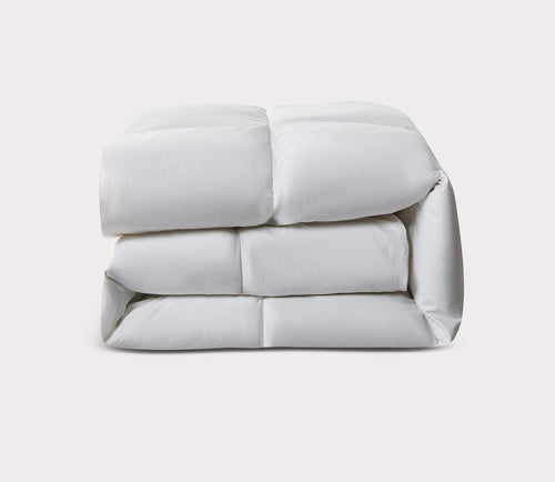 All Season White Goose Feather and Down Fiber Comforter