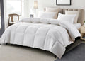 All Season White Goose Feather and Down Fiber Comforter
