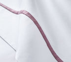 Organic Cotton Percale Flat Sheet with Embroidery