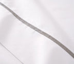 Organic Cotton Percale Flat Sheet with Embroidery