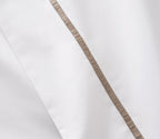 Organic Cotton Percale Flat Sheet with Embroidery