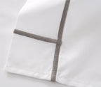 Organic Cotton Percale Flat Sheet with Embroidery