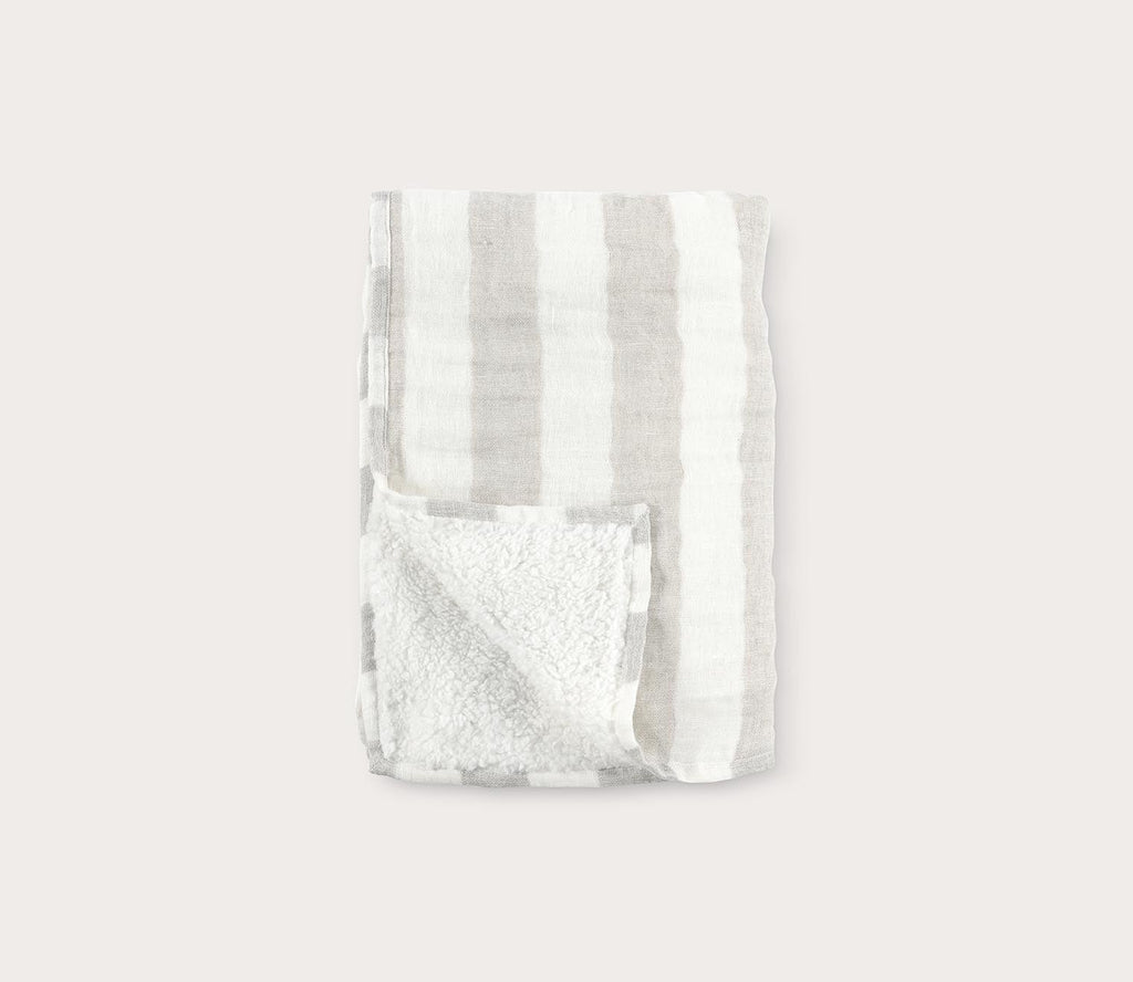 Atwater Ivory Natural Throw Blanket