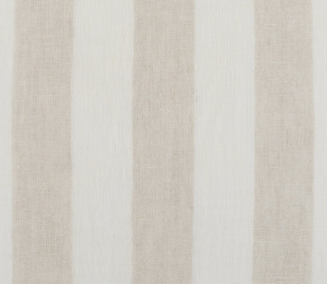 Ivory Natural Linen Stripe Throw Pillow 26x26
