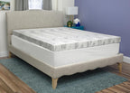 4 inch traagschuimmatras-topper met bamboehoutskool