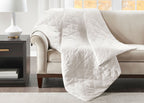 Deluxe Quilted Cotton Weighted Blanket with Glass Beads