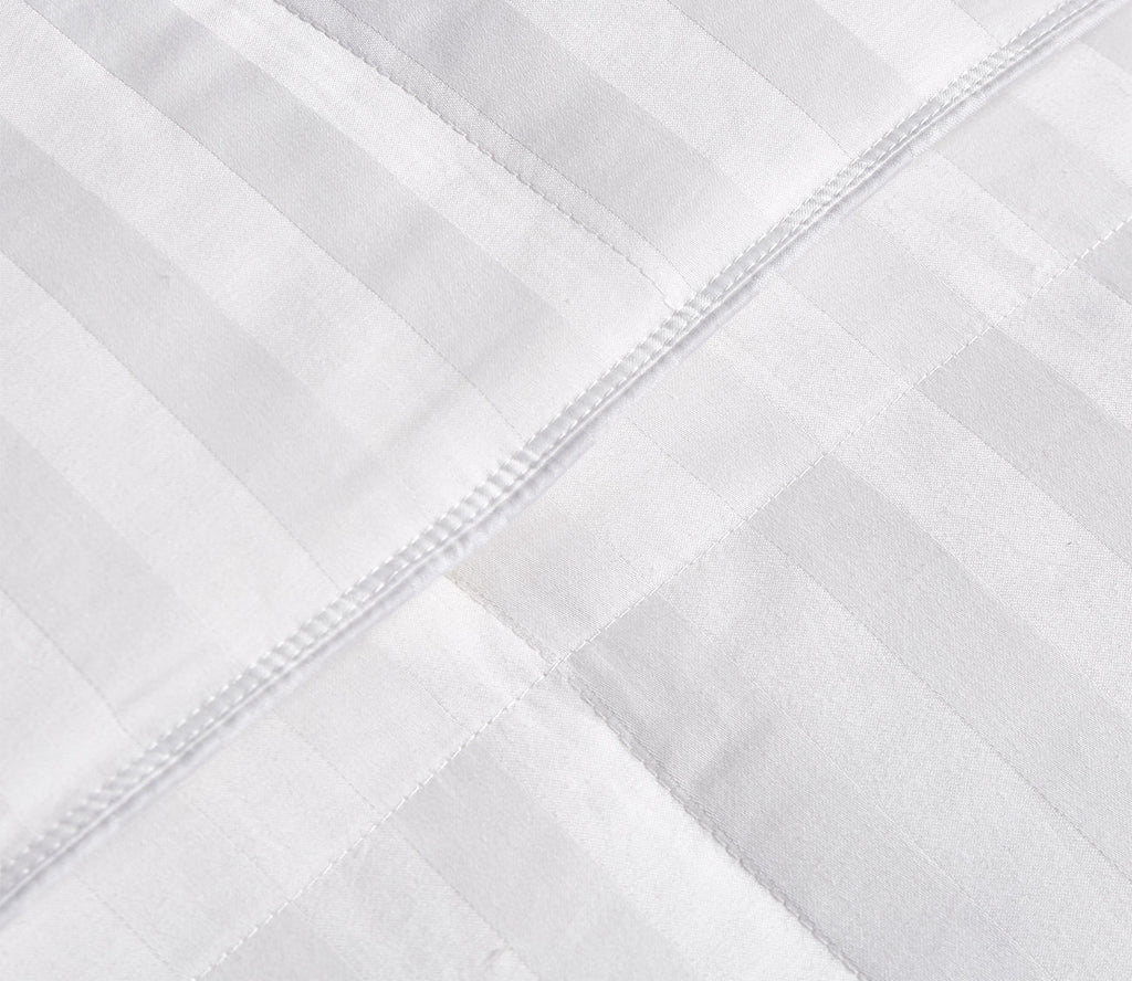 Blue Ridge Home Cotton Damask Stripe Down Alternative Comforter