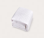 Damask Cotton White Goose Down and Feather Comforter