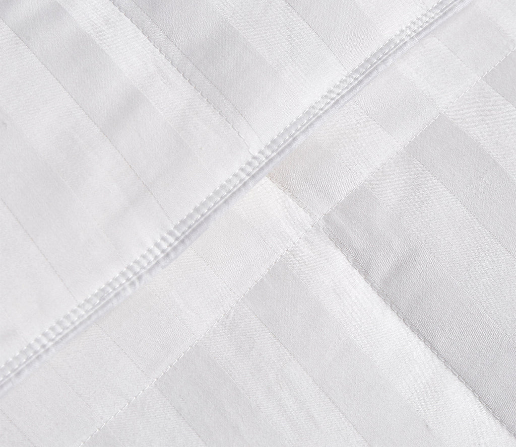 Blue Ridge Home Damask Cotton White Goose Down and Feather Comforter