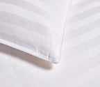 Damask Cotton White Goose Down and Feather Comforter