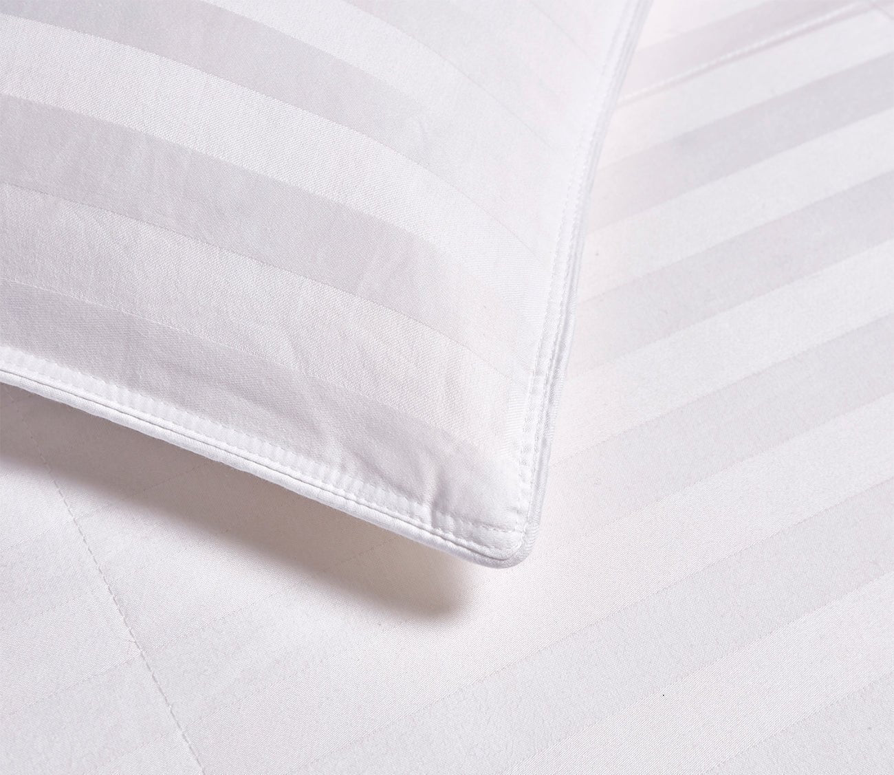 Blue Ridge Home Damask Cotton White Goose Down and Feather Comforter