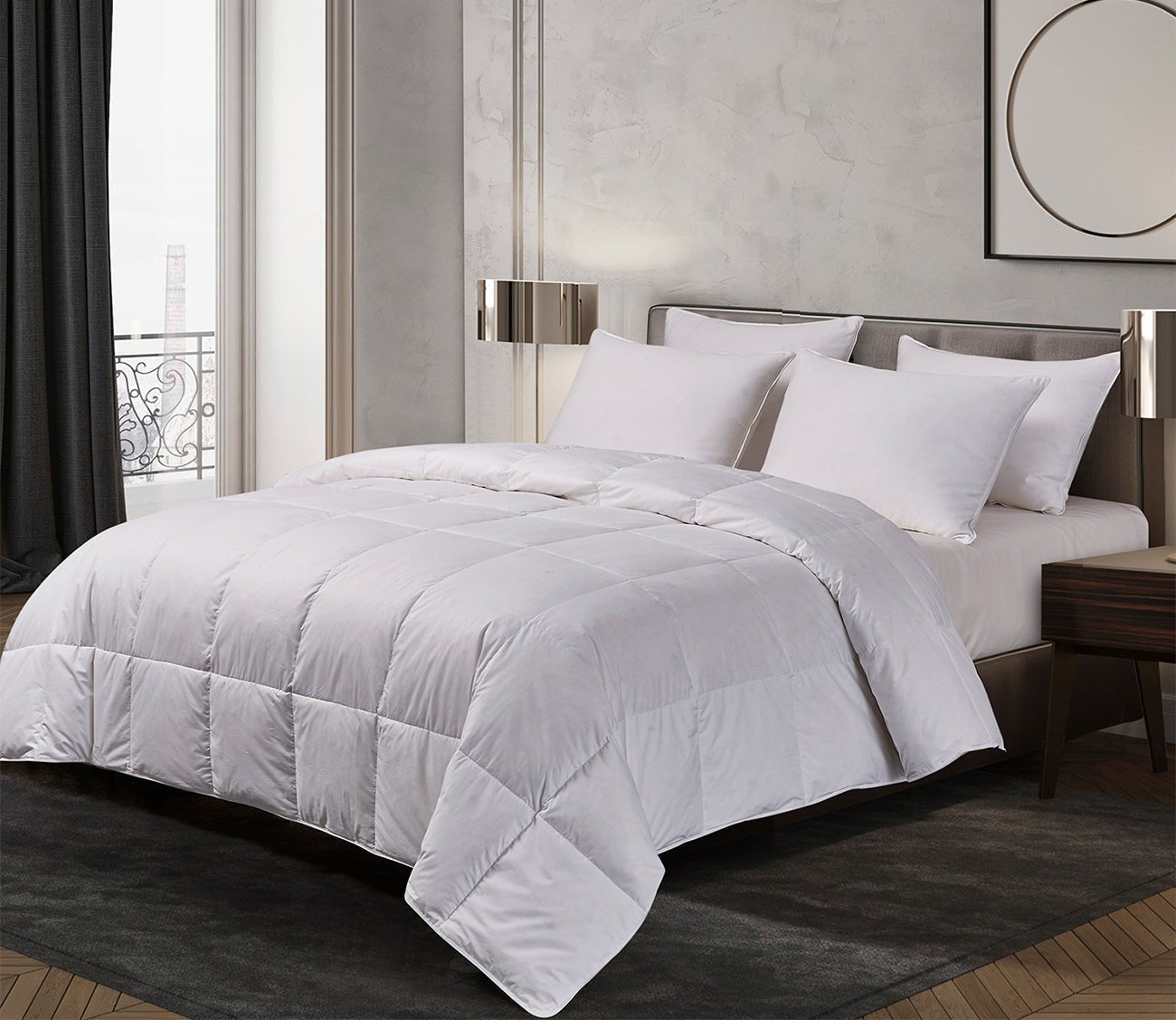 Blue Ridge Home Naples Hungarian White Goose Down Comforter