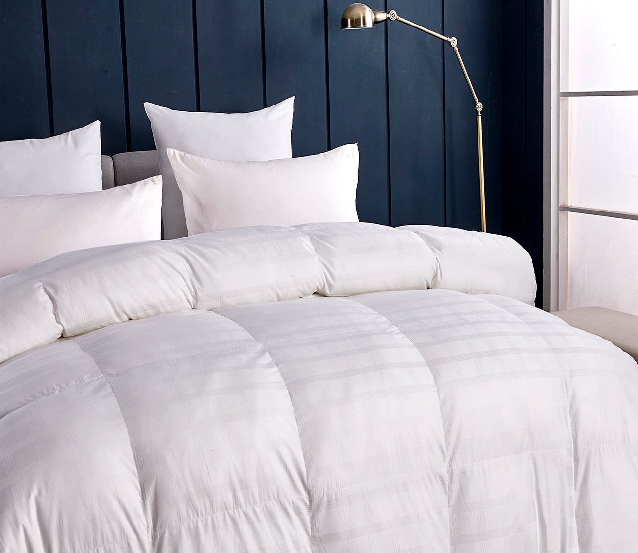Blue Ridge Home Windowpane Duraloft Extra Warmth Down Alternative Comforter