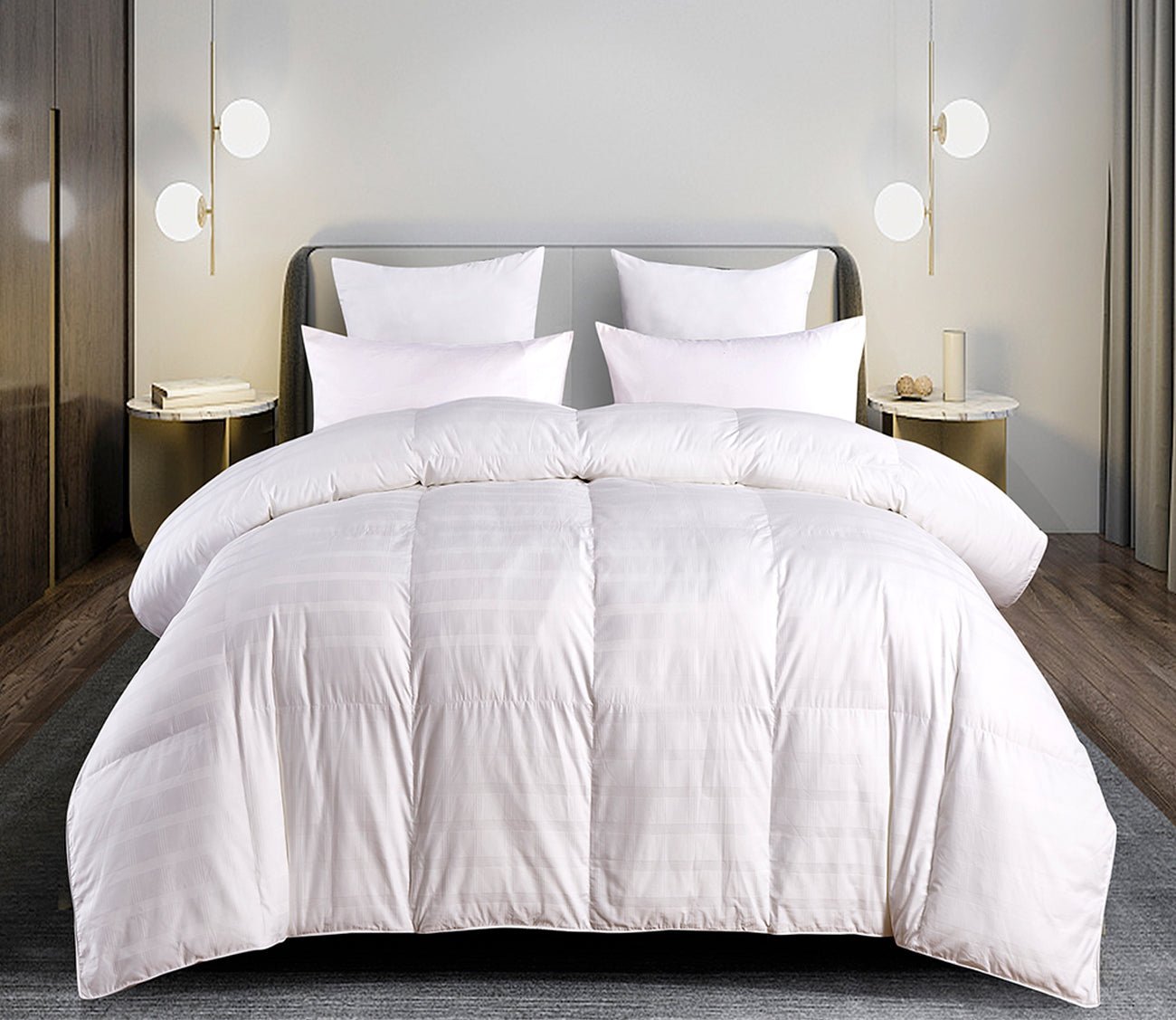 Blue Ridge Home Windowpane Duraloft Extra Warmth Down Alternative Comforter