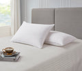 Blue Ridge Naples Cotton Sateen Medium Firm White Down Pillow