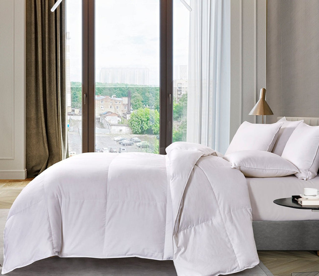 Blue Ridge Pima Cotton European White Goose Down Comforter