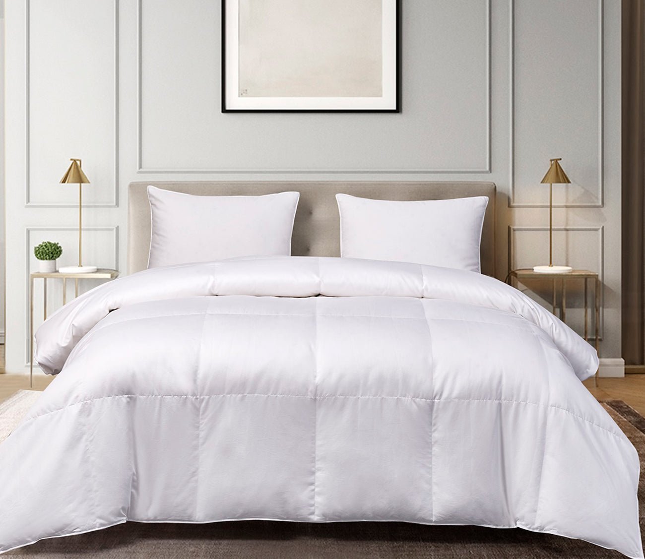 Blue Ridge Pima Cotton European White Goose Down Comforter