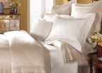 Extra-Long-Staple Cotton Sateen Flat Sheet Jacquard