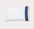 Long-Staple Cotton Percale Pillowcases Sateen Border