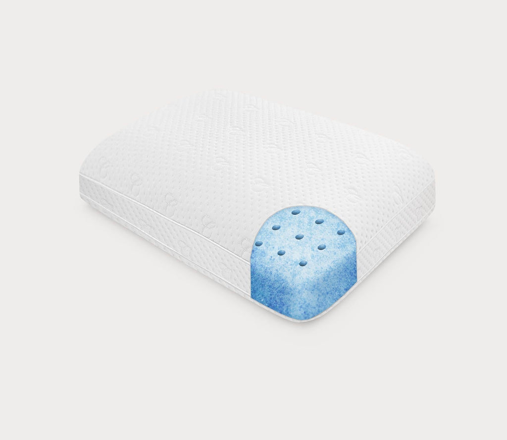 Luxury Gusseted Gel-Infused Oversized Queen Memory Foam Pillow