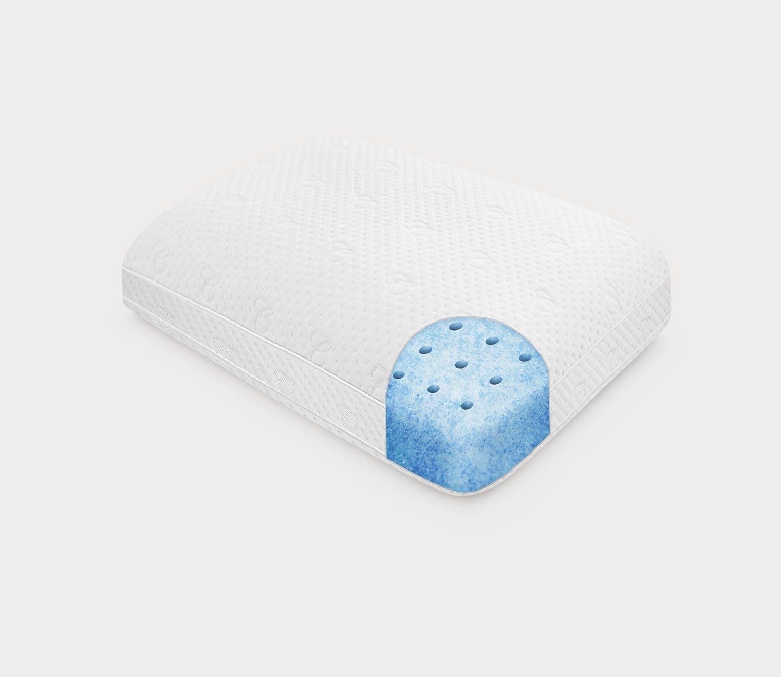 Luxury Gusseted Gel-Infused Oversized Queen Memory Foam Pillow