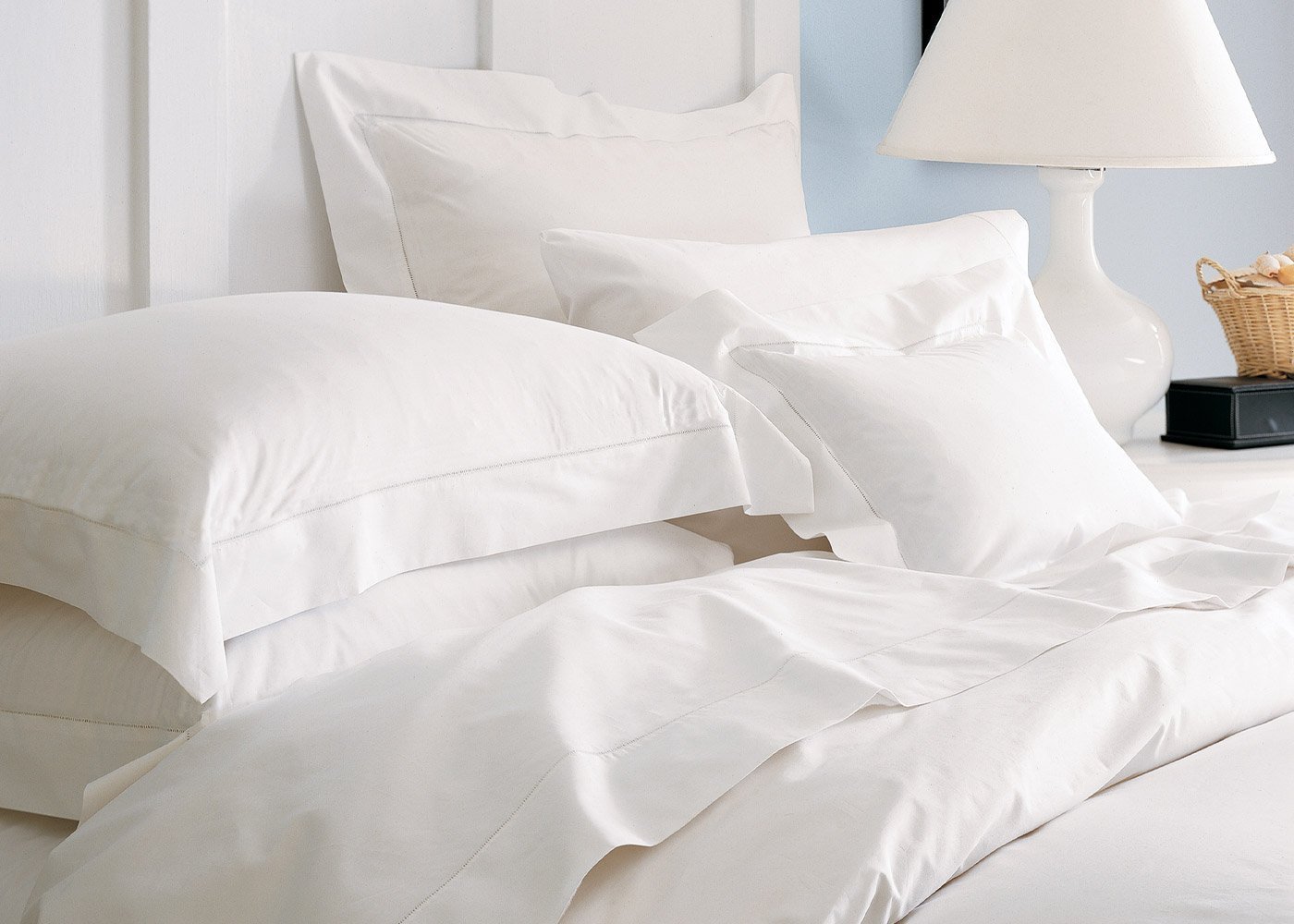 Classico White Linen Fitted Sheet