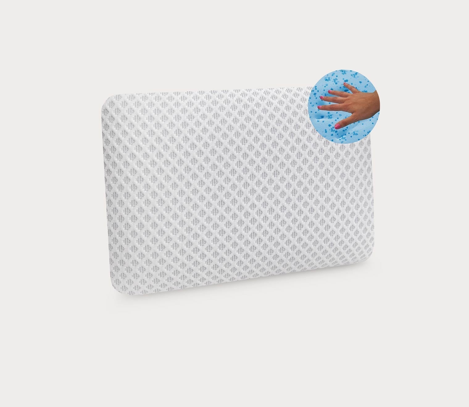 Gel-Infused Memory Foam Compact Travel Pillow
