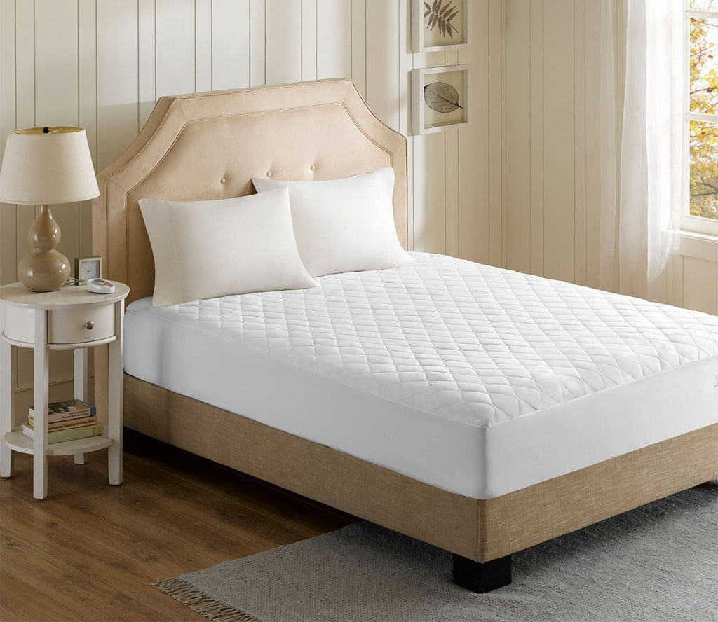 Cotton Blend Heated Mattress Pad