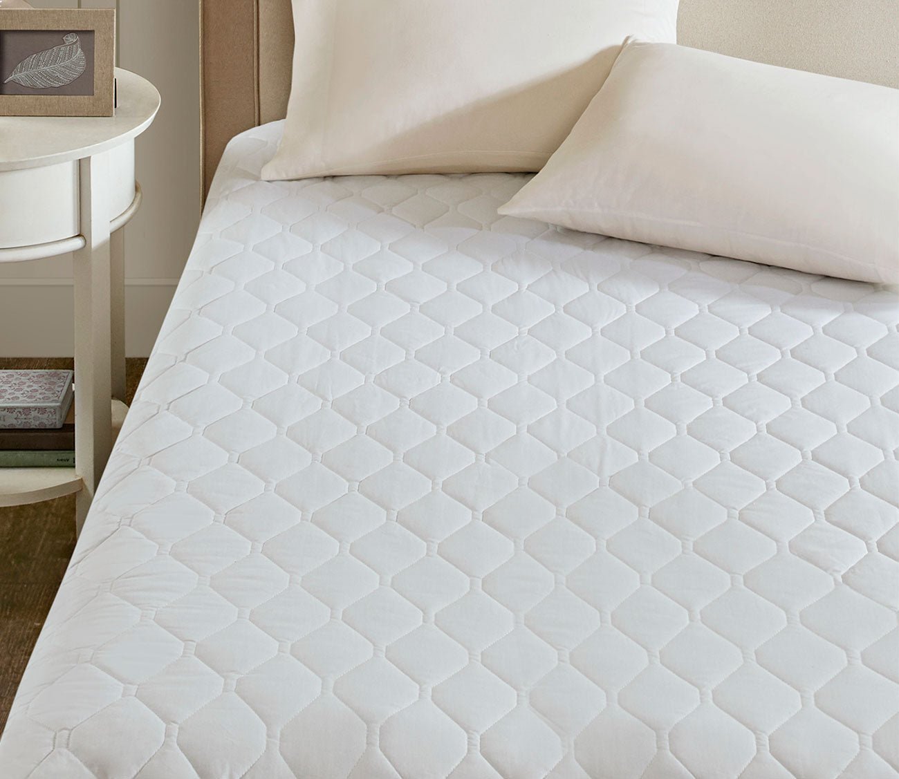 Cotton Blend Heated Mattress Pad